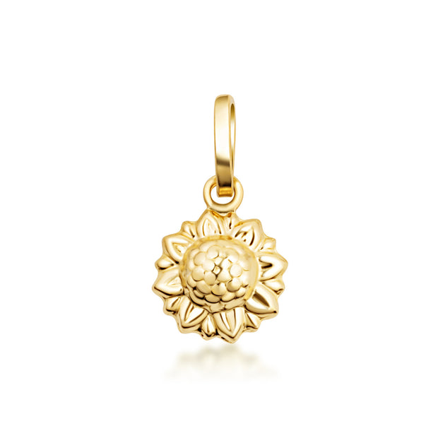 14K Gold Sunflower Necklace