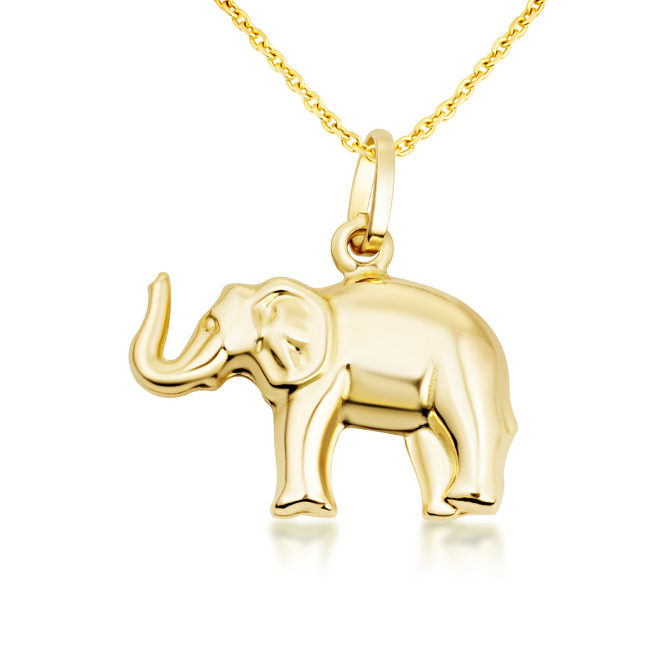 Elephant Necklace in 14K Gold