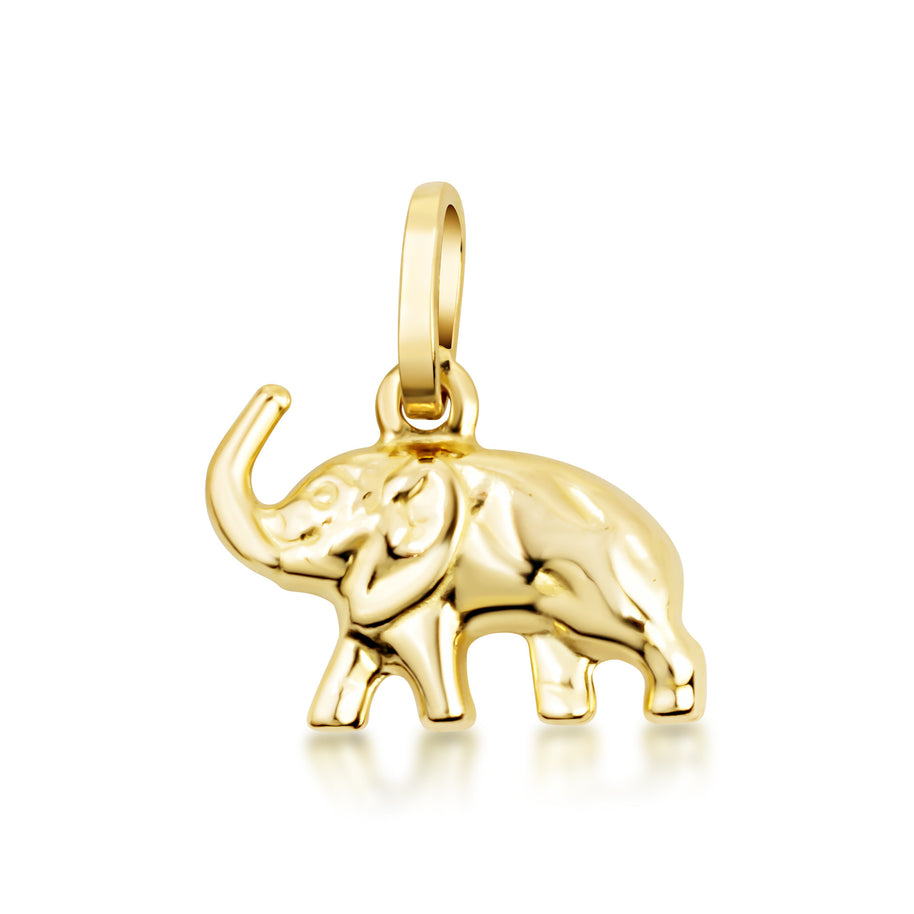14K Gold Elephant Necklace