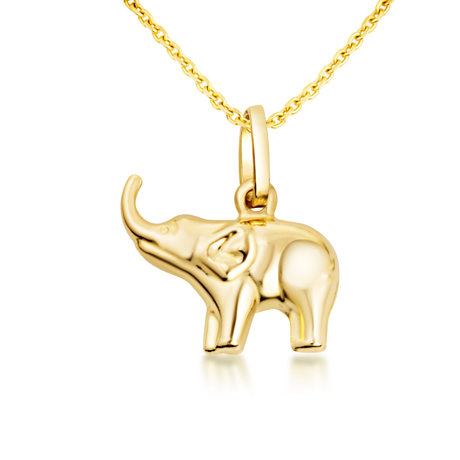Elephant Lucky Necklace in 14K Gold