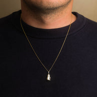 14K Gold Boxing Glove Pendant Necklace