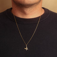 14K Gold Eagle Necklace