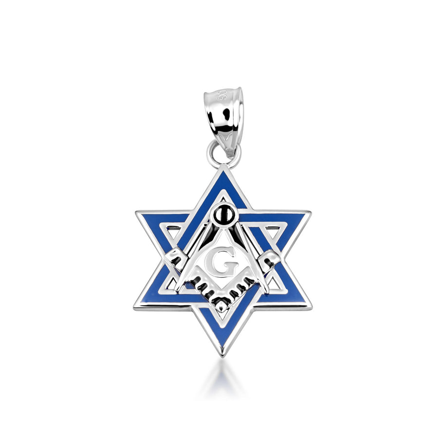 Gold Jewish Star of David Necklace - Masonic Jewelry