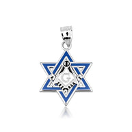 Gold Jewish Star of David Necklace - Masonic Jewelry