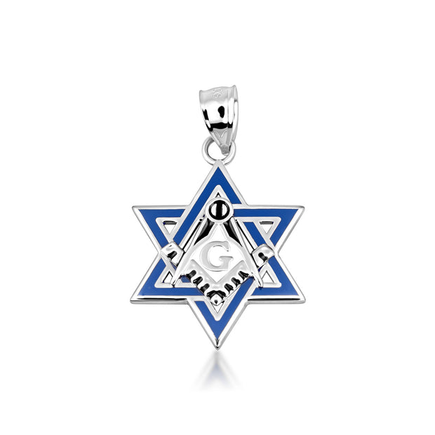 Gold Jewish Star of David Necklace - Masonic Jewelry