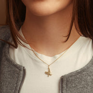 14K Gold Eagle Necklace