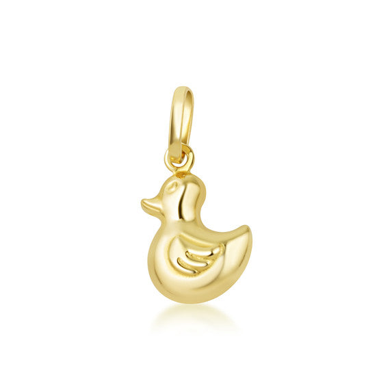 14K Gold Duck Necklace