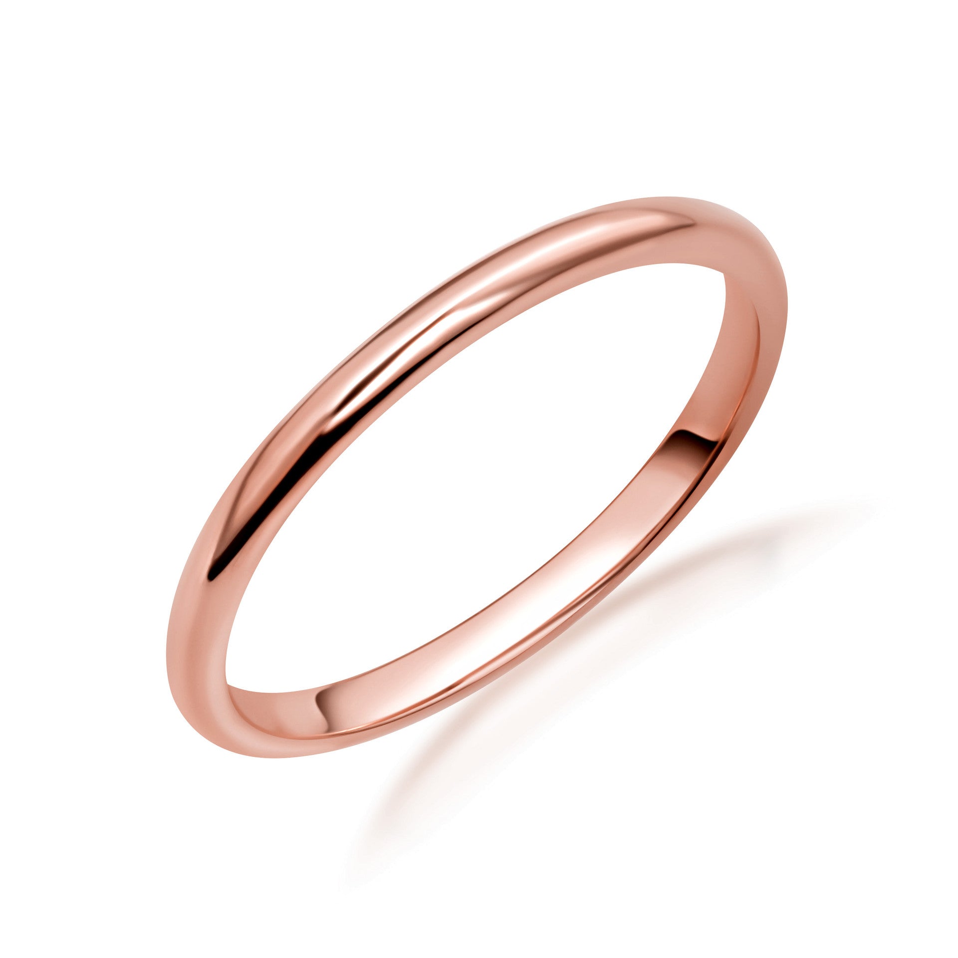 Gold Wedding Band Engagement Ring (Available in Yellow/Rose/White Gold)