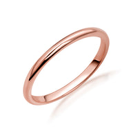 Gold Wedding Band Engagement Ring (Available in Yellow/Rose/White Gold)