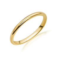 Gold Wedding Band Engagement Ring (Available in Yellow/Rose/White Gold)