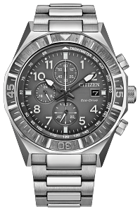 CA0890-54H Citizen Eco-Drive Chronograph Grey Dial Watch Grey Dial Stainless Steel Men's Watch