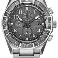 CA0890-54H Citizen Eco-Drive Chronograph Grey Dial Watch Grey Dial Stainless Steel Men's Watch