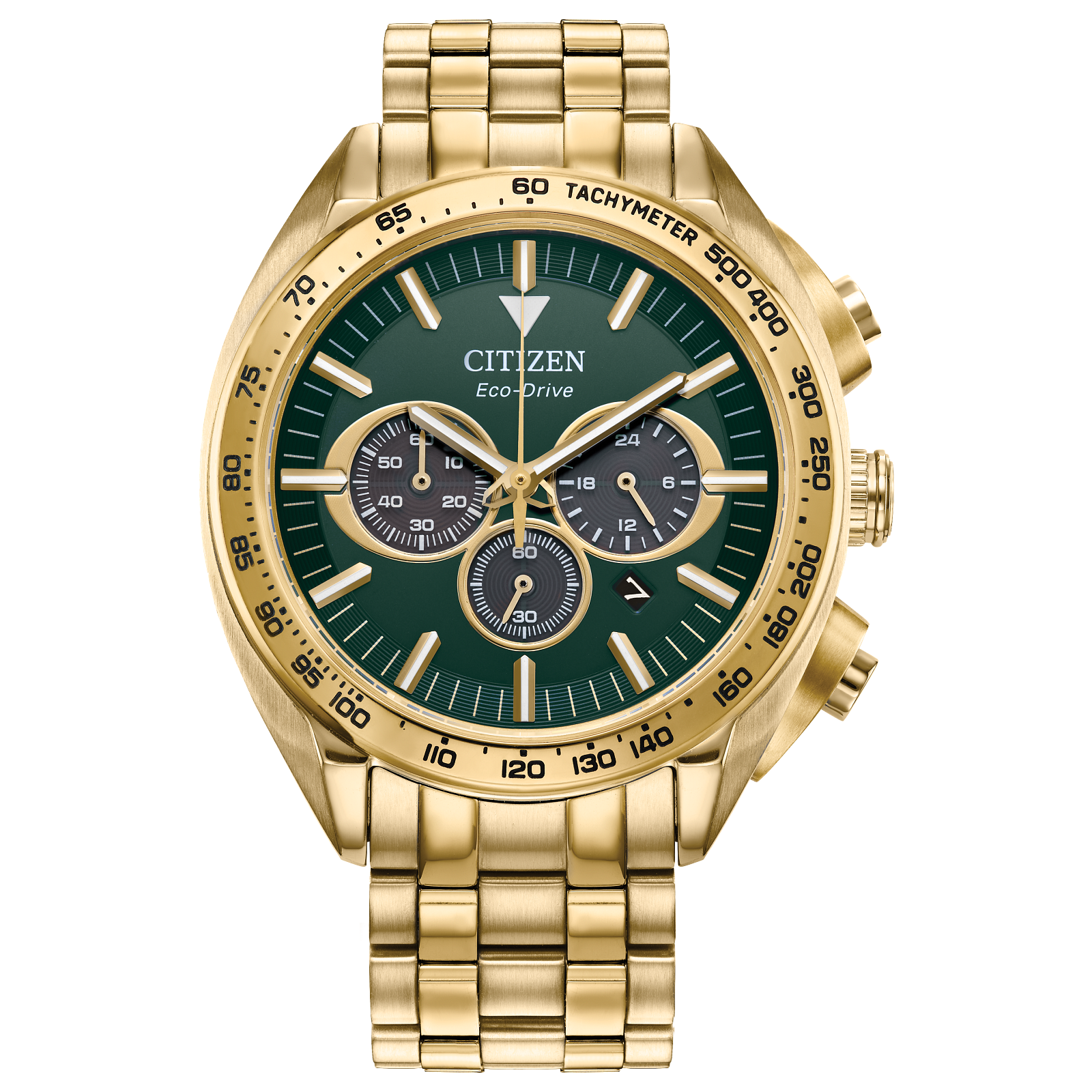 CA4542-59X Citizens Eco-Drive Chronograph Gold Stainless Steel Men's Watch