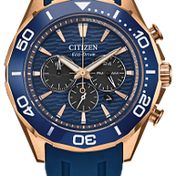 CA4733-00L Citizen Eco-Drive Chronograph / Promaster A-T Chronograph Watch Black / Blue Dial Stainless Steel Men's Watch