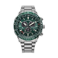 Citizen Promaster Air A-T CB5004-59W Green Dial Silver-Tone Stainless Steel Men's Watch
