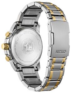 Citizen Perpetual Chrono A-T CB5894-50E Black Dial Two-Tone Stainless Steel Men's Watch