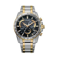 Citizen Perpetual Chrono A-T CB5894-50E Black Dial Two-Tone Stainless Steel Men's Watch