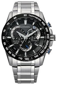 Citizen Perpetual Chrono A-T CB5908-57E Black Dial Super Titanium Men's Watch