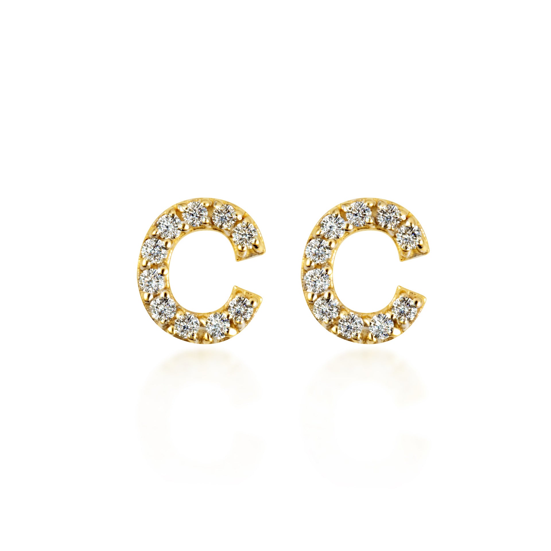 Yellow Gold Diamond Letter 