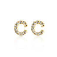 Yellow Gold Diamond Letter 