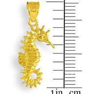Yellow Gold Seahorse Pendant
