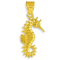 Yellow Gold Seahorse Pendant