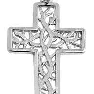 White Gold Celtic Trinity Cross Pendant Necklace (Copy)