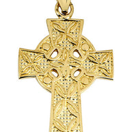 Gold Celtic Knot Charm Triquetra Pendant Necklace(Available in Yellow/Rose/White Gold)