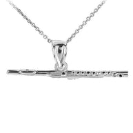 Sterling Silver Flute Pendant Necklace (Copy)