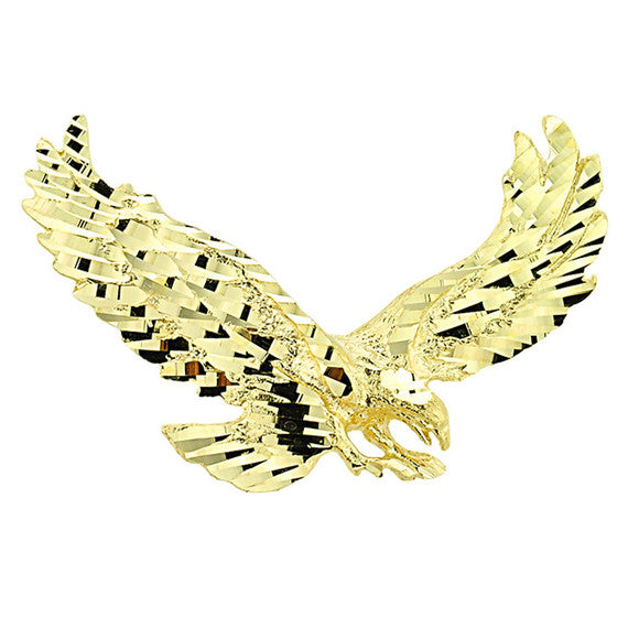 Gold Soaring Eagle Pendant (Available In Yellow/Rose/White Gold)