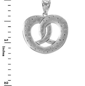 Sterling Silver Jesus Loves Me Heart Pendant Necklace
