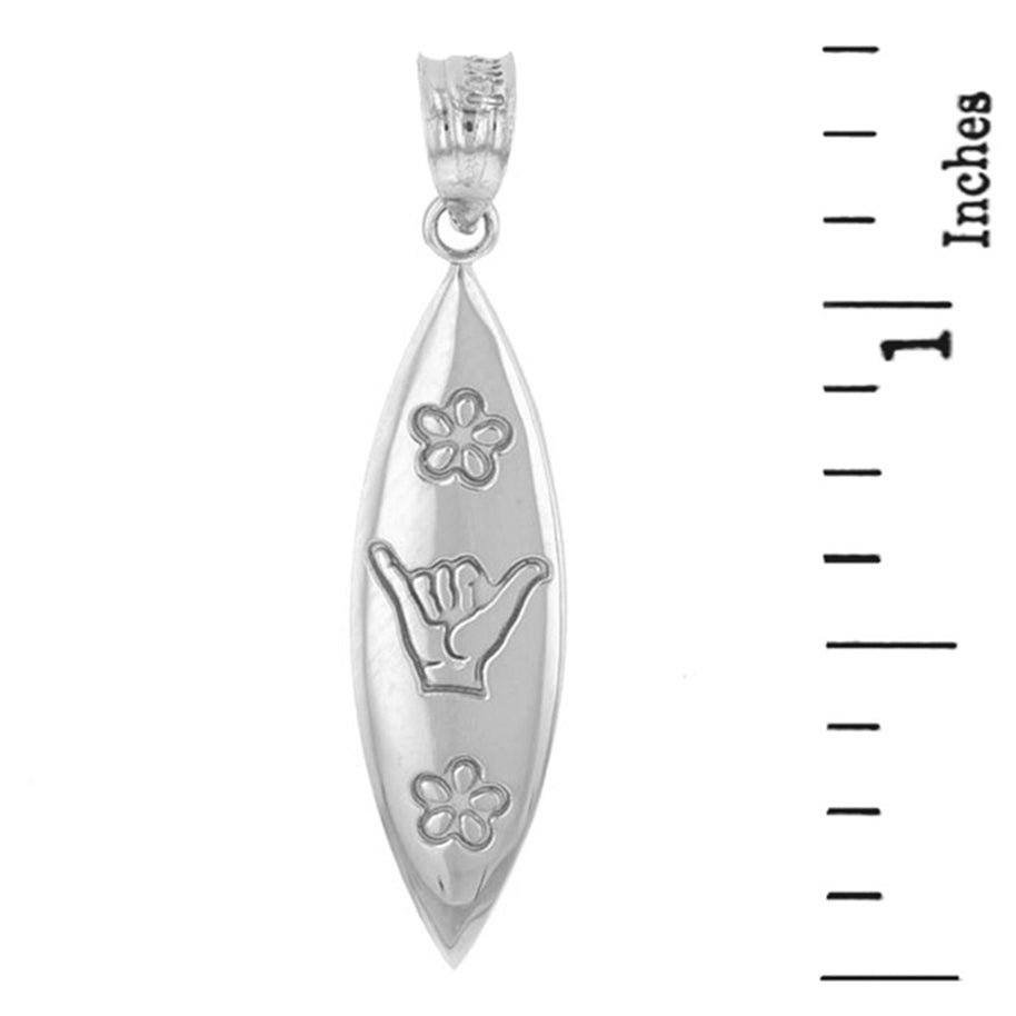 Solid Gold Shaka Hawaiian Hand Sign Pendant Necklace(Available in Yellow/Rose/White Gold)