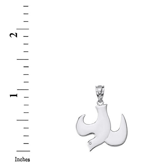 .925 Sterling Silver Holy Spirit Dove Pendant Necklace