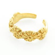 Gold Floral Toe Ring(Available in Yellow/Rose/White Gold)