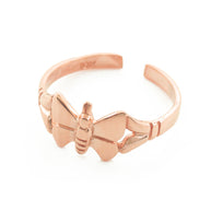 Gold Butterfly Toe Ring (Available in Yellow/Rose/White Gold)