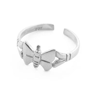Gold Butterfly Toe Ring (Available in Yellow/Rose/White Gold)