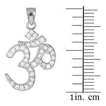 14k Solid Gold Om/Ohm/Aum Hindu Ganesh Diamond Pendant Necklace(Available in Yellow/Rose/White Gold)