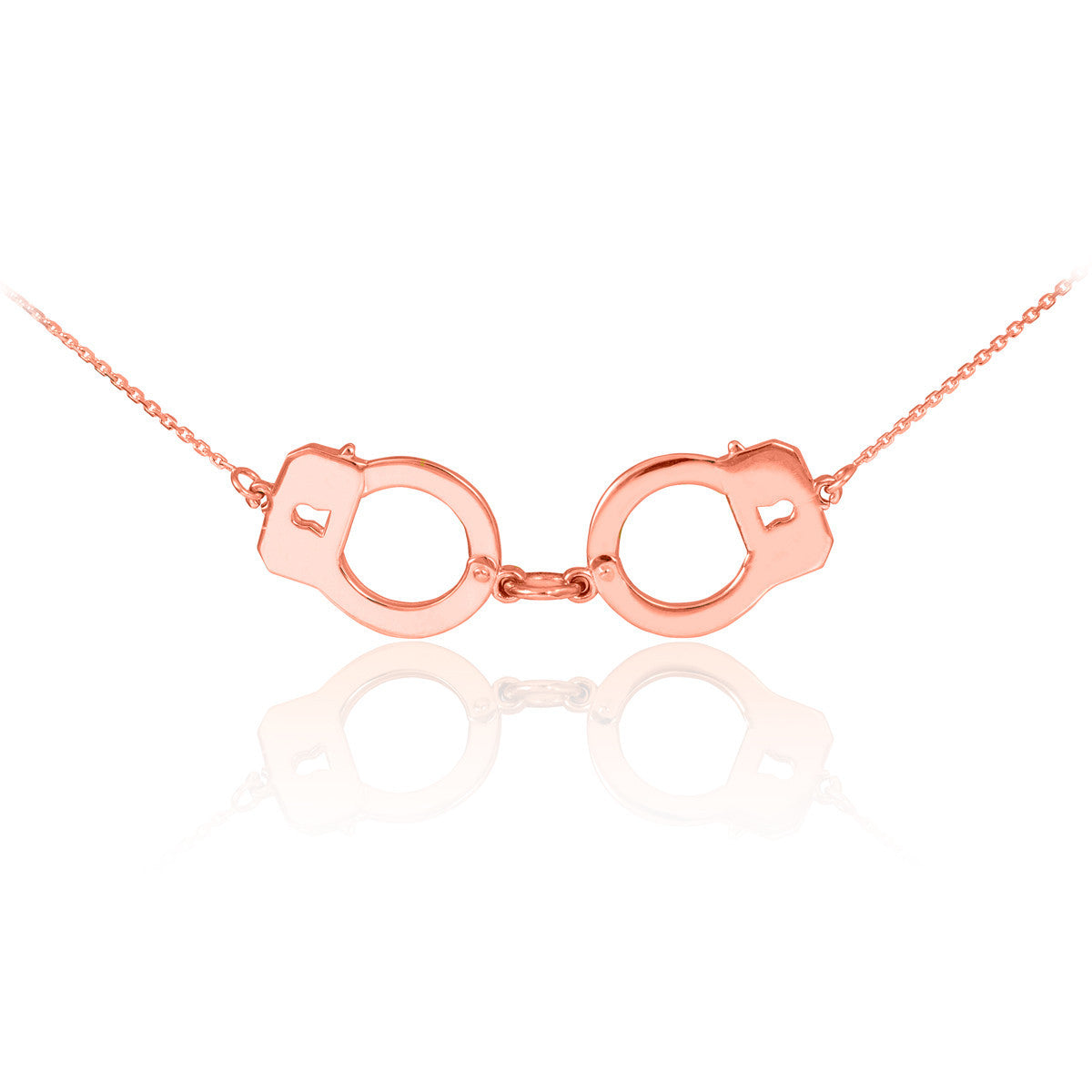 14k Gold Handcuffs Necklace(Available In Yellow/Rose/White Gold)