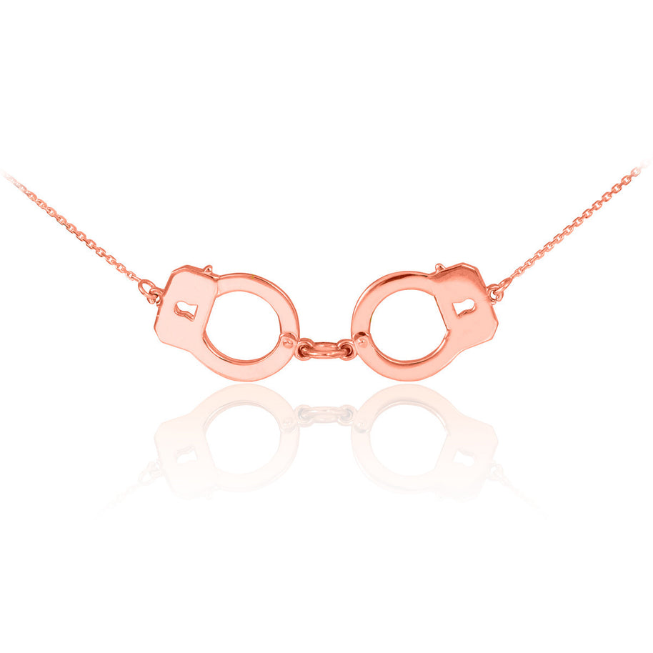 14k Gold Handcuffs Necklace(Available In Yellow/Rose/White Gold)