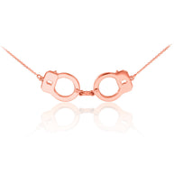 14k Gold Handcuffs Necklace(Available In Yellow/Rose/White Gold)