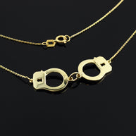 14k Gold Handcuffs Necklace(Available In Yellow/Rose/White Gold)