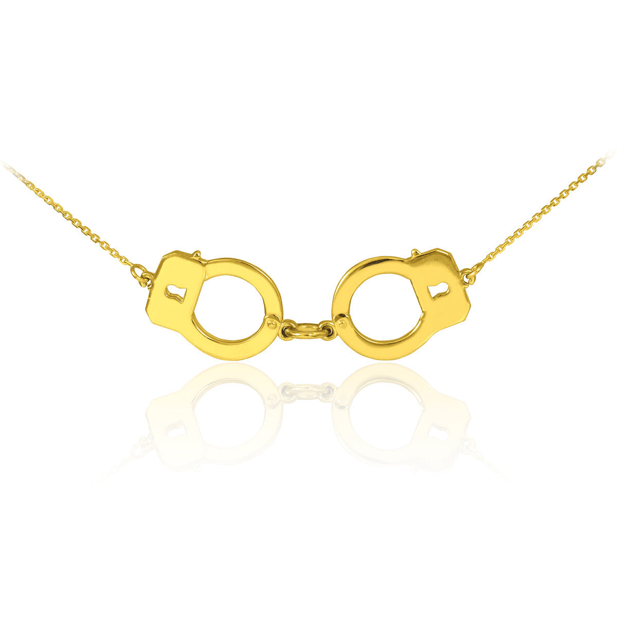 14k Gold Handcuffs Necklace(Available In Yellow/Rose/White Gold)