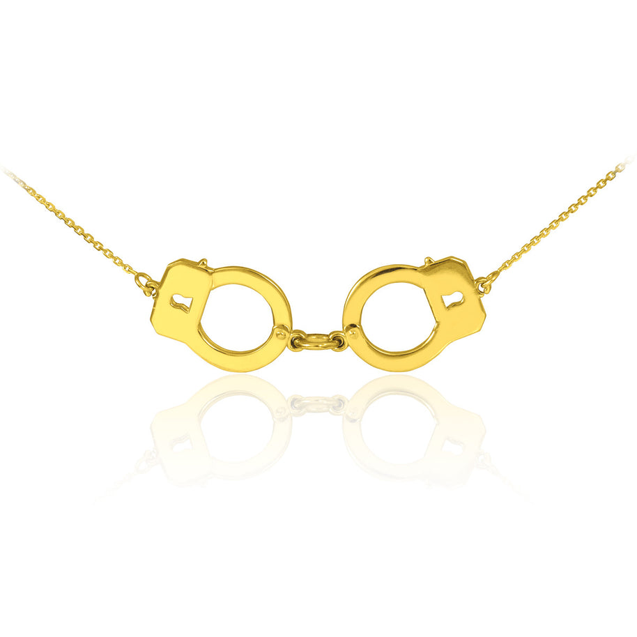 14k Gold Handcuffs Necklace(Available In Yellow/Rose/White Gold)