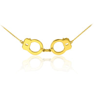 14k Gold Handcuffs Necklace(Available In Yellow/Rose/White Gold)
