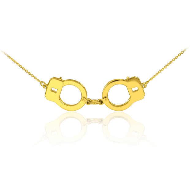 14k Gold Handcuffs Necklace(Available In Yellow/Rose/White Gold)