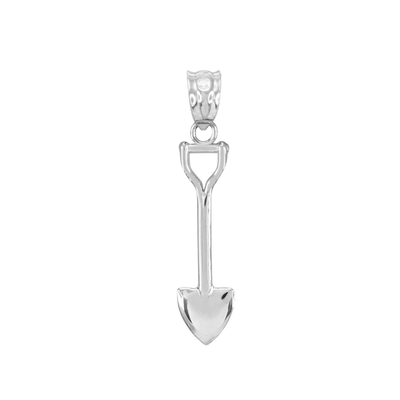 Sterling Silver Shovel Pendant Necklace