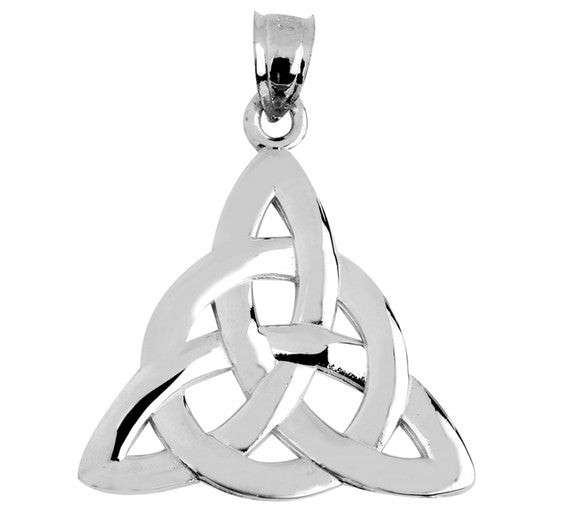 925 Sterling Silver Trinity Knot Pendant Necklace