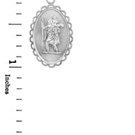 Sterling Silver Saint Christopher Charm Pendant