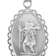 Sterling Silver Saint Christopher Charm Pendant
