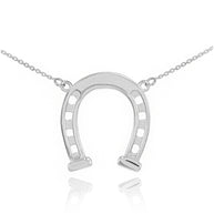 Sterling Silver Horseshoe Necklace